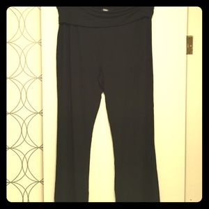 Black wide leg pants