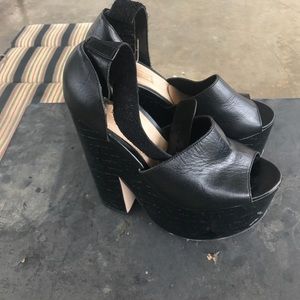 Topshop platform heels