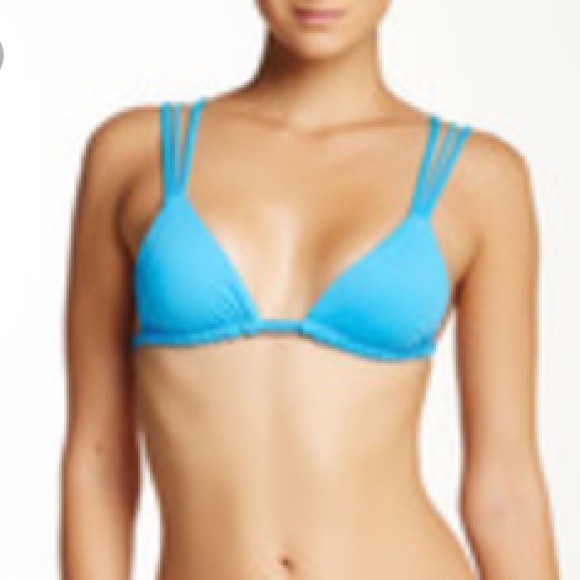 Frankie's Bikinis Sz Large Kalani top (Azure)