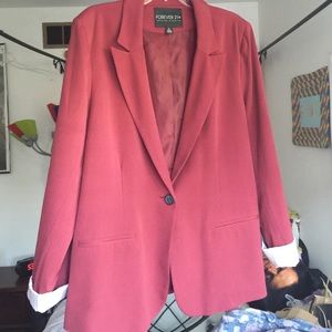 Burgundy Blazer