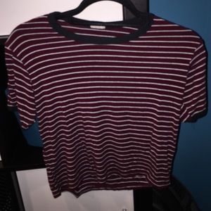 Brandy Melville Striped Ringer Tshirt