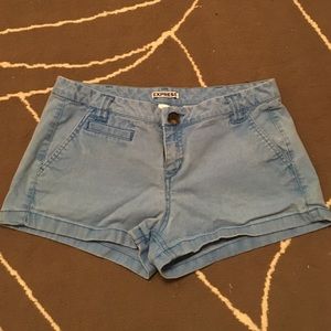 Express shorts, light blue!