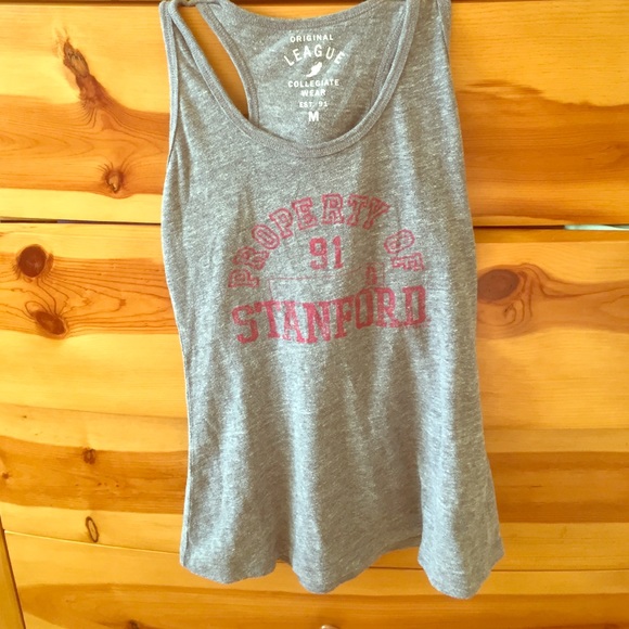 Racer back Stanford grey tank top - Picture 1 of 3
