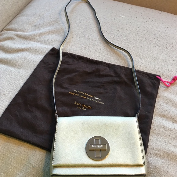 Kate Spade gold cross body