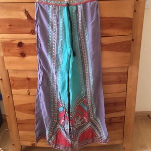 Patterned flowy pants