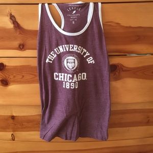 Racer back university of Chicago tank top