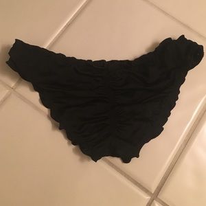 Victoria Secret Black ruffle bottoms