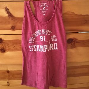 Brick red Stanford tank top, racer back