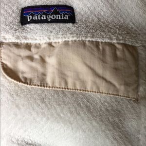 Patagonia white fleece pullover!