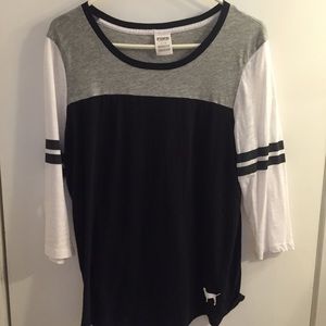 PINK Baseball 3/4 Sleeve Tee