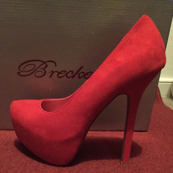 Breckelles Cherry Red Pumps- 7.5