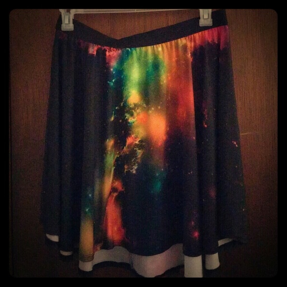 Forever 21 Celestial Skater Skirt