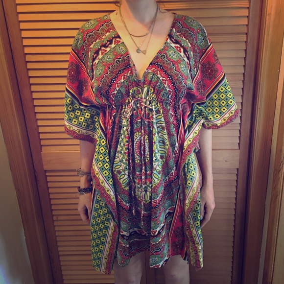 Swim Cover Up. Cinch waist. One Size.