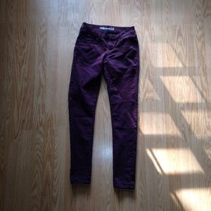 Maroon Skinny Jeans