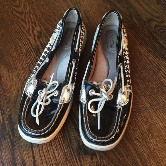 Black Patent Sperry Top-Sider