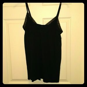 Beaded black top