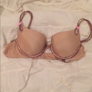 Victoria's Secret Nude Cheetah 34A Bra- Worn twice