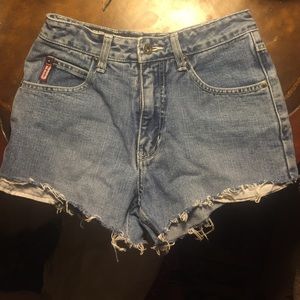 Vintage high waisted jean shorts