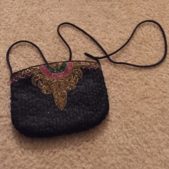 Vintage hand beaded purse