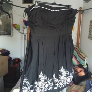 Black Strapless Dress