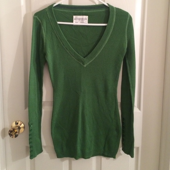 Green goddess long sweater
