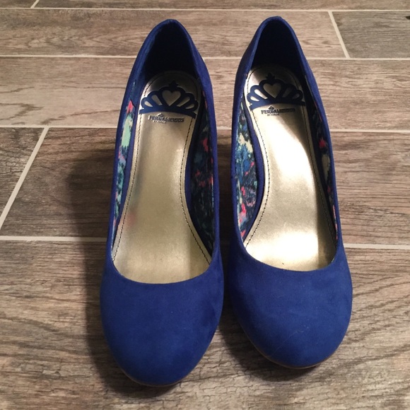 Fergalicious Blue Wedges