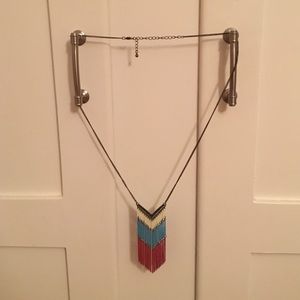 Red, white, and blue necklace