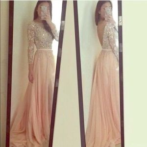 Peach/Pink prom dress