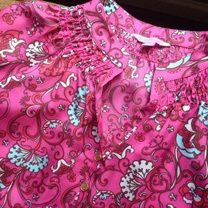 Lilly Pulitzer Elsa silk blouse xs