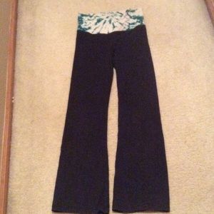 Victoria's Secret tie dye fold over yoga pants