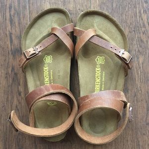Authentic Birkenstock Yara in Antique Leather