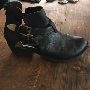 Charlotte Russe Black Booties