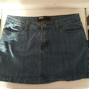 Denim mini skirt