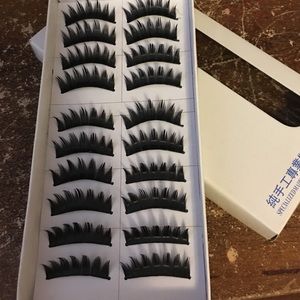 Thick false eyelashes!