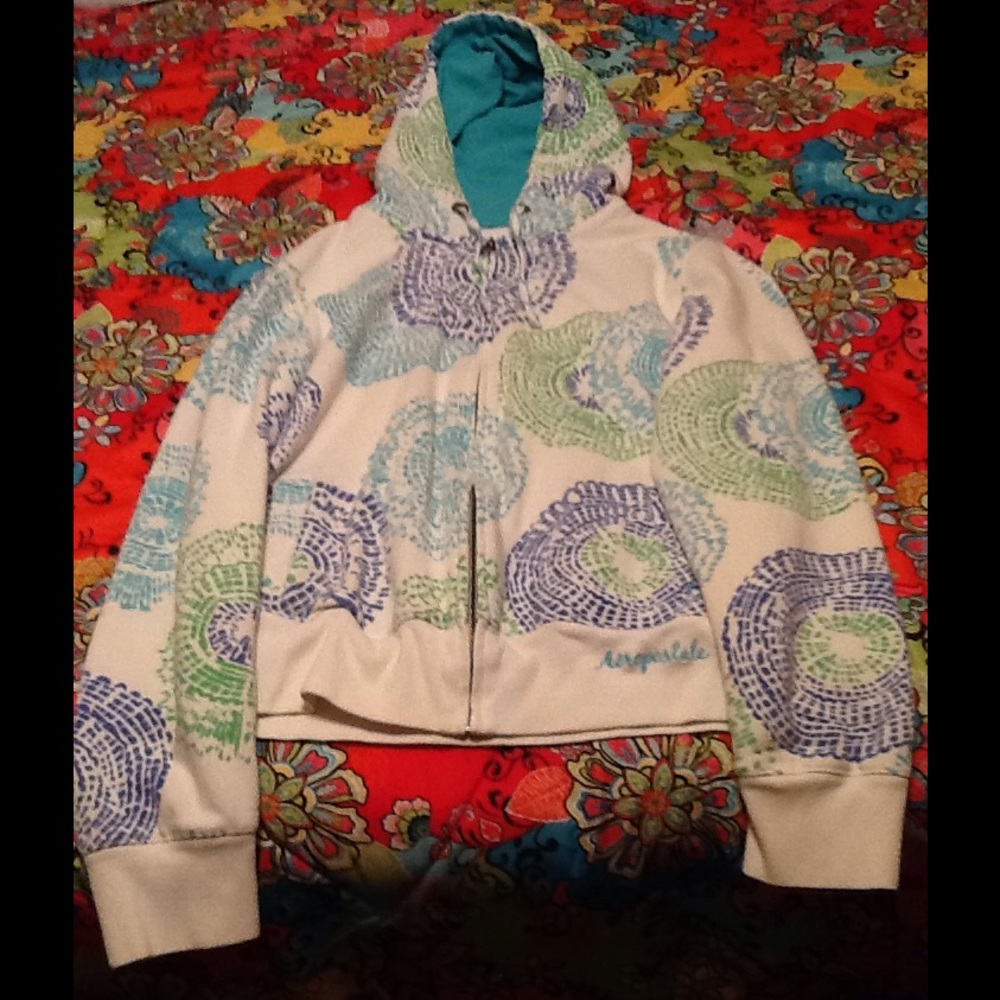 Zip-Up Hoodie Blue/Green