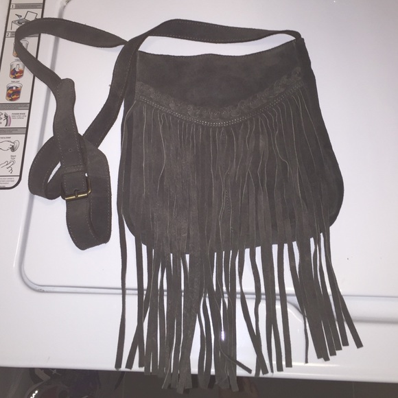 Suede Satchel
