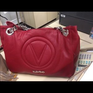 Authentic red Valentino tote