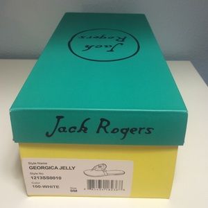 White jelly Jack Rogers sandals