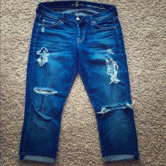 7 for all Mankind denim crops