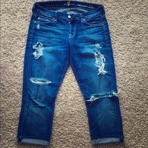 7 for all Mankind denim crops
