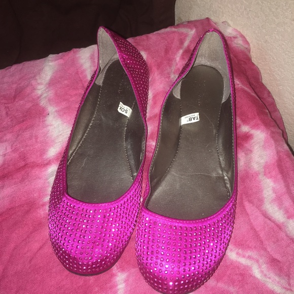 Sparkly Pink Flats