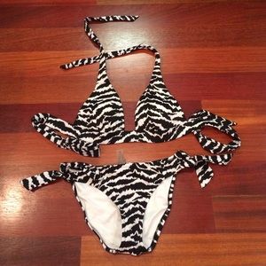 Victoria's Secret black and white bikini