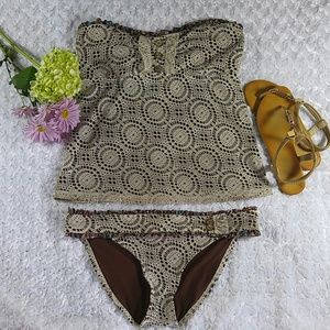 LUCKY BRAND CROCHET SWIMSUIT!!