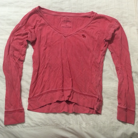 Abercrombie Kids XL long sleeve pink shirt
