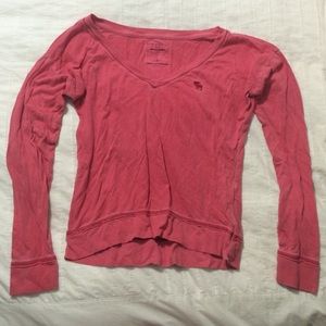 Abercrombie Kids XL long sleeve pink shirt