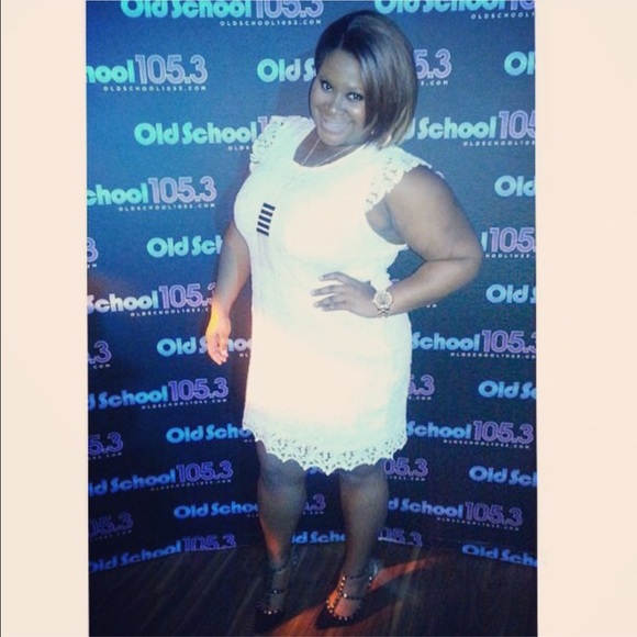 White lace dress