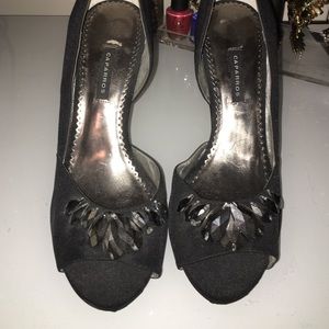 Caparros Black Evening Heels