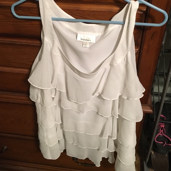 White flowing tank top - Picture 2 of 3