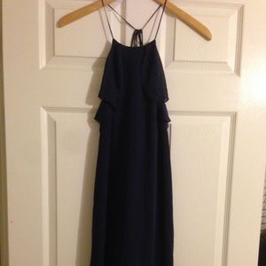 BCBG long dark blue dress