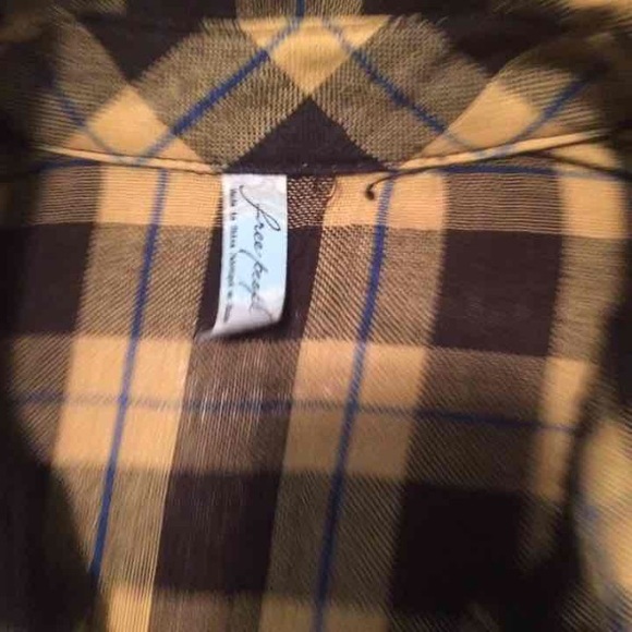 🌻 Free People Flannel Blouse 🌻 - Picture 3 of 3